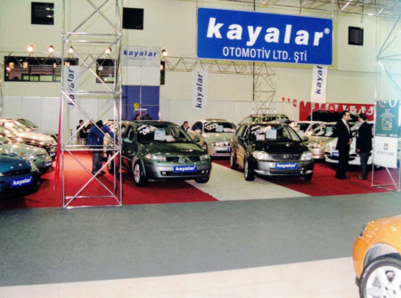 2004 — TÜYAP Used Car Fair. A milestone where Kayalar Otomotiv strengthened its position in the industry through its corporate identity. 2004 — TÜYAP Used Car Fair. A milestone where Kayalar Otomotiv strengthened its position in the industry through its corporate identity.