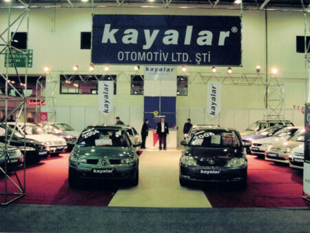 2004 — TÜYAP Used Car Fair. A milestone where Kayalar Otomotiv strengthened its position in the industry through its corporate identity. 2004 — TÜYAP Used Car Fair. A milestone where Kayalar Otomotiv strengthened its position in the industry through its corporate identity.